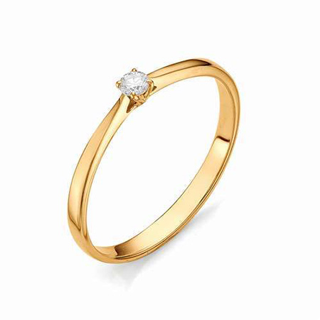 Кольцо, золото, бриллиант, 12066-100